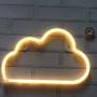 LED Neon Signs Cloud Wall Decorative Night Light for Bedroom Girls Kids Room Home Décor Neon Light Battery Powered and USB Plug(NECLD)