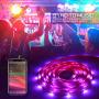 Buthsku LED Lights, 50ft Led Strip Lights APP controll, Music Sync Color Changing Light Strip with 44-Keys IR Remote Controller, RGB 5050 LED Rope Light for Home, Bedroom, TV, Party