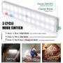 LED Closet Light, 24-LED Newest Version Rechargeable Motion Sensor Closet Light Under Cabinet Wireless Stick-Anywhere Night Light Bar with Large Battery for Stairs,Wardrobe,Kitchen,Hallway (3 Packs)