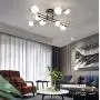 Sputnik Chandeliers 5 and 8-Lights Mid Century Endant Lighting Black Modern Chandelier Ceiling Light Fixture for Living Room Dining Bedroom Kitchen-Black and Gold 5 Lights
