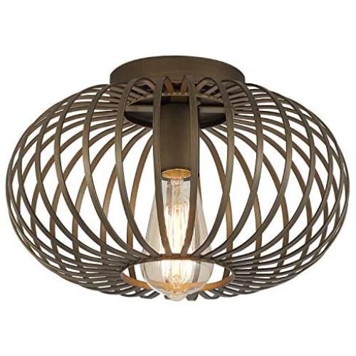 Farmhouse Antique Gold Flush Mount Ceiling Light Industrial Rustic Metal Cage Semi Flush Mount Light Fixture for Hallway Living Room Kitchen Entryway Bedroom Farmhouse Antique Gold Flush Mount Ceiling Light Industrial Rustic Metal Cage Semi Flush Mount Light Fixture for Hallway Living Room Kitchen Entryway Bedroom