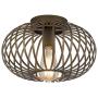 Farmhouse Antique Gold Flush Mount Ceiling Light Industrial Rustic Metal Cage Semi Flush Mount Light Fixture for Hallway Living Room Kitchen Entryway Bedroom Farmhouse Antique Gold Flush Mount Ceiling Light Industrial Rustic Metal Cage Semi Flush Mount Light Fixture for Hallway Living Room Kitchen Entryway Bedroom