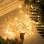 BESWILL Solar String Lights, 2 Pack 88.6FT 240LEDs Solar Fairy Lights, Solar Powered String Light with 8 Lighting Modes Waterproof, Decoration Lights for Christmas/Halloween/Party (Warm White)