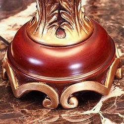Table lamp DBL Fashion Wedding European Style Lamp Bedroom Bedside Lamp Chinese Red Fabric American Retro Warm Creative Living Room Decoration Lamp