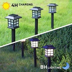 Otdair Solar Path Lights Outdoor - Waterproof LED Solar Pathway Lights Outdoor for Yard, Garden, Path, Landscape, Patio, Walkway, 12 Pack