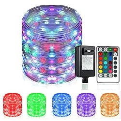 HAHOME 66Ft 200LEDs Color Changing Outdoor String Lights,Multi-Colored