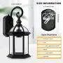 Dusk to Dawn Sensor Outdoor Wall Sconce, Exterior Wall Light Fixtures with E26 Base Socket, Clear Glass Roof Wall Lantern, Anti-Rust Waterproof, Matte Black Wall Mount Lighting Porch Doorway Garage Dusk to Dawn Sensor Outdoor Wall Sconce, Exterior Wall Light Fixtures with E26 Base Socket, Clear Glass Roof Wall Lantern, Anti-Rust Waterproof, Matte Black Wall Mount Lighting Porch Doorway Garage