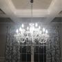 Express Crystal Pendant Chandelier/Light Fixture for Dining Room/Living Room/Foyer (12-Lights)