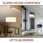 Kira Home Nolan 18'' Classic 3-Light Drum Pendant Chandelier, White Fabric Shade + Round Glass Diffuser, Adjustable Height, Brushed Nickel Finish