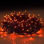 Twinkle Star 66FT 200 LED Indoor String Lights, Plug in String Light 8 Modes Waterproof for Outdoor Halloween Christmas Wedding Party Bedroom Decorations (Orange)