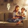 MWell Neon Signs, Neon Lights for Bedroom Wall Decor, USB and Battery Operated Led Fairy Lights, Outdoor Indoor String Night Lights for Kids Room, Living Room, Bar, Party, Wedding (Lightning-Warm)