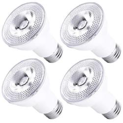 Par20 Led Bulbs 3000K Warm White Dimmable Flood 7W(50W Halogen Equivalent) E26 40 Degree Spot Light for Indoor Track Recessed Lighting 4-Pack