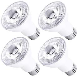 Par20 Led Bulbs 3000K Warm White Dimmable Flood 7W(50W Halogen Equivalent) E26 40 Degree Spot Light for Indoor Track Recessed Lighting 4-Pack