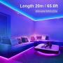 NOWES 65.6ft LED Strip Lights, Color Changing Dimmable RGB Tape Lights, 5050 LEDs Rope Lights with Remote Control and 24V Power Supply, Indoor Light Strips for Bedroom, Living Room, Kitchen, Party NOWES 65.6ft LED Strip Lights, Color Changing Dimmable RGB Tape Lights, 5050 LEDs Rope Lights with Remote Control and 24V Power Supply, Indoor Light Strips for Bedroom, Living Room, Kitchen, Party