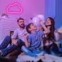 Ifreelife Cloud Neon Signs Neon Lights LED Night Light Wall Decor Lights USB Charging/Battery Operated Decorative Lights for Home, Bedroom, Bar, Christmas/Wedding/Birthday Party