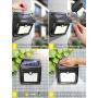 ZOOKKI Solar Lights Outdoor, 28 LED Wireless Motion Sensor Lights, IP65 Waterproof Wall Light Easy-to-Install Security Lights for Outdoor Garden, Patio, Yard, Deck, Garage, Driveway, Fence 4 Pack