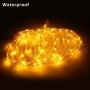 Wstan LED Rope Lights ,Amber Strip Light,12V Indoor Outdoors Plug in,16ft Connectable and Flexible Yellow Tube Lighting for Bedroom,Deck,Patio,Camping,Landscape and Wedding Lighting