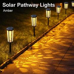 KINKAI Solar Light Outdoor 6 Pack, IP65 Waterproof Solar Landscape Light Outdoor Garden Decorative Lighting,Community Wall,Courtyard,Landscape Lamps,Lawn,Wireless AdjustableColor Light