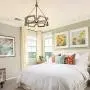 LALUZ Farmhouse Chandelier, Wood Chandelier for Dining Room, Kitchen, Hand-Painted Finish ( W19.5” × L21”)