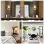 Bathroom Light Fixtures Sconces 1 Light,Contemporary Modern Gold Wall Light Vintage Industrial Wall Sconce Farmhouse Vanity Light Fixture Brass with Clear Glass Shade for Hallway Bedroom Living Room