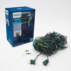 Philips 150 LED Faceted Mini Net Christmas Lights, Multicolored