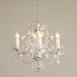 Saint Mossi Crystal Maria Therese Chandelier Lighting 4 Lights H17” W18''