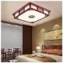QL Ceiling Light LED Modern Chinese Rectangular Living Room Lamp Solid Wood Acrylic Room Bedroom Study Lamp,12080cm