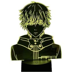 New 3D Lamp Led Night Light Tokyo Ghoul Ken Kaneki Face Nightlight for Reading Room Decor Light Anime Gift for Birthday Table Lamp Usb