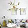 Brushed Gold Sputnik Chandelier Lighting 10 Light,Mid Century Modern Pendant Light Fixtures for Dining Room,Kichen,Living Room Brushed Gold Sputnik Chandelier Lighting 10 Light,Mid Century Modern Pendant Light Fixtures for Dining Room,Kichen,Living Room