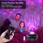 Star Projector Night Light Ocean Wave Projector w/LED Nebula Cloud Works with Alexa, Google Home, Night Light Ambiance with Music Speaker for Kids Adults Bedroom Party Birthday Wedding Home Theatre