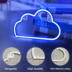 Ifreelife Cloud Neon Signs Neon Lights LED Night Light Wall Decor Lights USB Charging/Battery Operated Decorative Lights for Home, Bedroom, Bar, Christmas/Wedding/Birthday Party