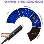 USB Star Light Sound Activated, 2Packs, Aevdor Auto Roof Romantic Star Lights, USB Night Light for Bedroom, Car, Party, Ceiling and More (1pcs Violet Blue and 1pcs Red)
