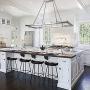MEEROSEE Rectangle Modern Brushed Nickel Chandelier Lighting L39.37'' Farmhouse Led Pendant Light Fixture Acrylic Shade Island Chandeliers 16 Lights Dining Room Chandeliers for Island Kitchen Dimmable