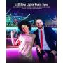 50ft LED Strip Lights, Fussion LED Lights for Bedroom with Remote and App Control Music Sync LED Light Strip(New APP+ 4-Button Switch+ Remote+ Mic)