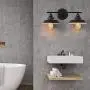 Farmhouse Vanity Light Set of 2, Wall Sconce Fixture Suitable for Bathroom Bedroom Farmhouse Living Room Mirror Cabinets Dressing Table