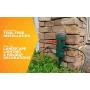 Woods 13547 Outdoor Yard Stake with Photocell Built-In Timer and 6- Foot Cord, Automatic Lighting with Adjustable Settings, Ideal for Holiday Outdoor Lighting, 125-volt / 13-amp, 1625-watt, Green