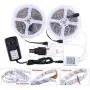 LED Strip Lights 32.8ft RGB 5050 Tape Light 12V Color Changing Rope Light Kit with RF Remote Power Plug-in Dimmable Flexible Non-Waterproof Indoor Lighting for Bedroom Kitchen Party Christmas