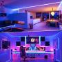 LED Strip Lights, 16.4ft RGB LED Light Strip 5050 LED Tape Lights - Waterproof, Color Changing LED Strip Lights with Remote for Home Kitchen Decoration