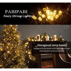 Christmas Outdoor String Lights 82ft 200 LED 9 Modes UL Safe Certified Weatherproof for Christmas Trees, Halloween, Garden, Patio, Wedding, Parties Decor(Warm White)