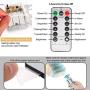 Battery Powered Led Strip Lights with Remote Warm White, 8 Modes, Dimmable, Timer, Self-Adhesive, Cuttable, Waterproof, 9.8FT 90Led Strip Lights for TV Kitchen Cupboard Bedroom Decor