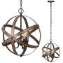 DEWENWILS 3-Light Farmhouse Chandeliers Industrial Pendant Lighting Metal Ceiling Light Fixture Hanging Light for Dining Room Kitchen Island Living Room Bedroom Foyer, ETL Listed