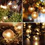 Yuusei Outdoor String Lights, 100Ft G40 Patio Lights with 55 5W Clear Bulbs (5 Spare), IP44 Waterproof Backyard Globe String Light with E12 Socket Base, for Balcony Porch Deck, UL Listed
