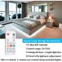 White LED Strip Lights, WOBANE Dimmable LED Light Strip Kit, 16.4ft Flexible Tape Lights for Bedroom,Kitchen,Under Cabinet,Bright 6500K Daylight, LED Mirror Lighting for Vanity Makeup Dressing Table