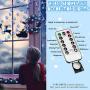 8 Modes Christmas String Lights 10 Feet 30 LED Christmas Snowflake Fairy Lights Battery Operated Waterproof Lights for Home Garden Patio Bedroom Christmas Outdoor Indoor Decorations (Blue)