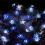 Joyathome Multi Sealife String Lights Crystal Nautical Theme 13.85 Ft 40 LED Battery-Powered Cool White Beach Lights with Remote Control for Porch Wedding Bedroom Birthday Party Decoration