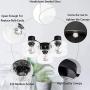 TeHenoo 3-Light Ceiling Light Fixture with 3 Seeded Glass Shade Flush Mount for Dining Room, Bedroom, Cafe, Bar, Corridor, Hallway, Entryway, Passway