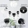 TeHenoo 3-Light Ceiling Light Fixture with 3 Seeded Glass Shade Flush Mount for Dining Room, Bedroom, Cafe, Bar, Corridor, Hallway, Entryway, Passway