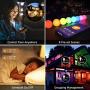 Smart WiFi Light Bulbs, LED Color Changing Lights, Works with Alexa & Google Home, RGBW 2700K-6500K, 60 Watt Equivalent, Dimmable with App, A19 E26, No Hub Required, 2.4GHz WiFi (2 Pack)