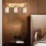 SIVILYNUS Brushed Brass Vanity Lights Industrail Bathroom 3 Lights Fixtures Sconces Wall Lighting for Hallway Bedroom Kitchen Living Room