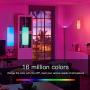 Zglon LED Floor Lamp，Super Bright RGBCW 25w Smart WiFi Color Changing Floor Lamp, Dimmable Torchiere，Compatible with Alexa & Google Home for Reading，livingroom，Bedroom，Black